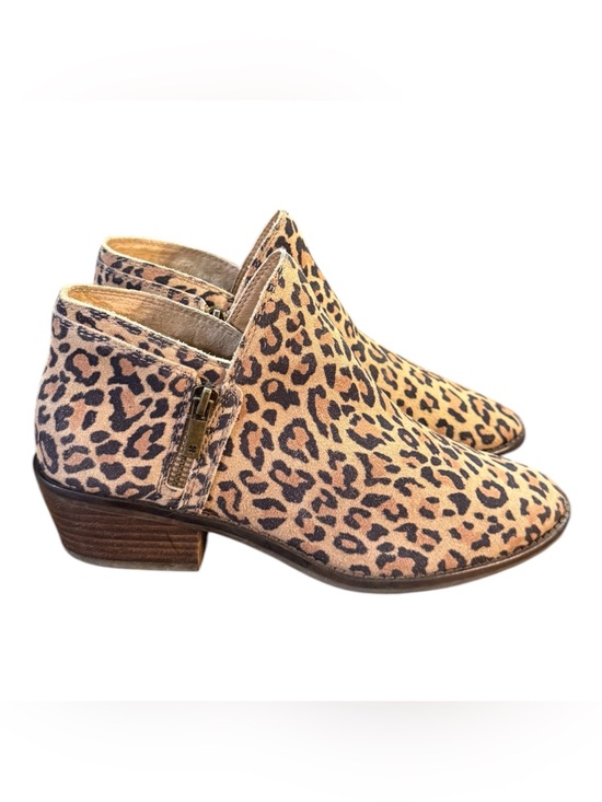 Lucky Brand Shoes - Lucky Brand Fhuna Leopard Print Suede Ankle Booties Women’s Size 7.5